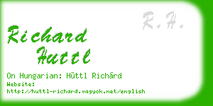 richard huttl business card