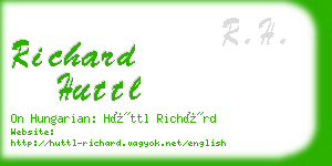 richard huttl business card